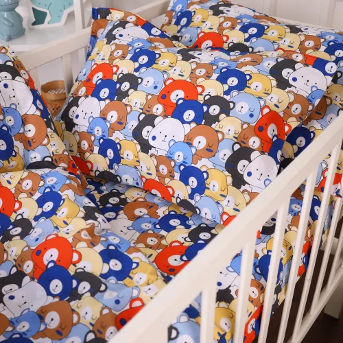 Підковдра Бязь Kids Time 20-0032 Colored bears - 5