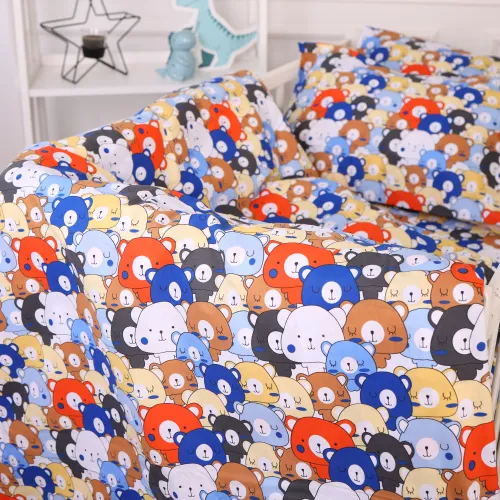Підковдра Бязь Kids Time 20-0032 Colored bears - 4