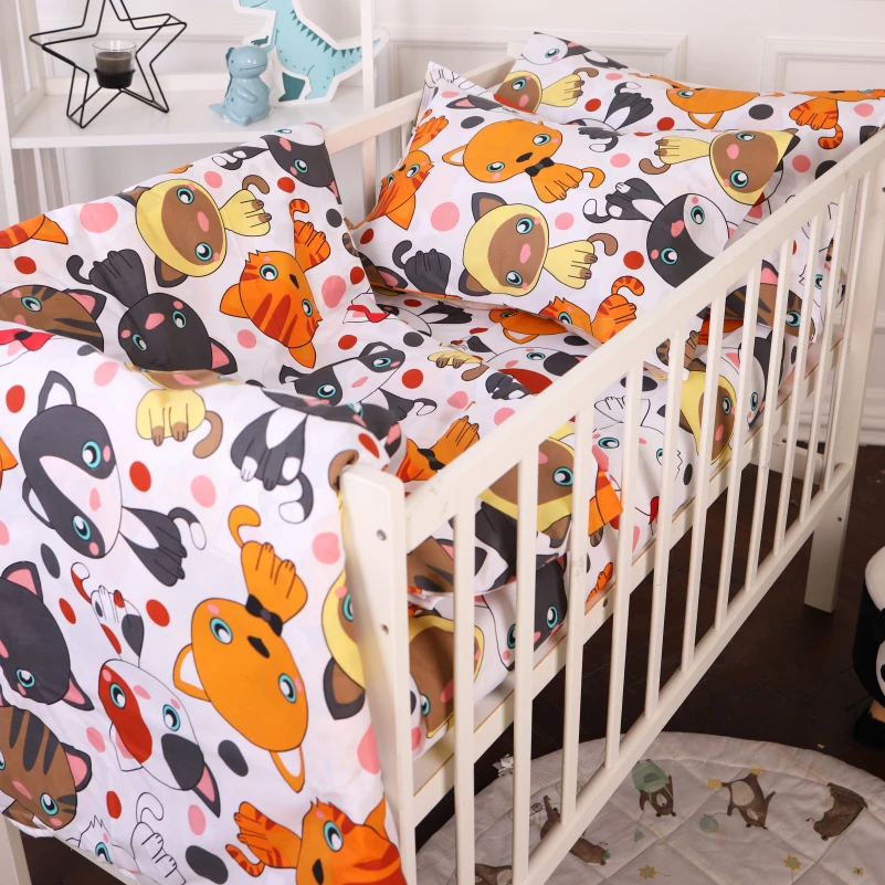 Комплект постільної білизни Бязь Kids Time 20-0035 Colored kittens - 4