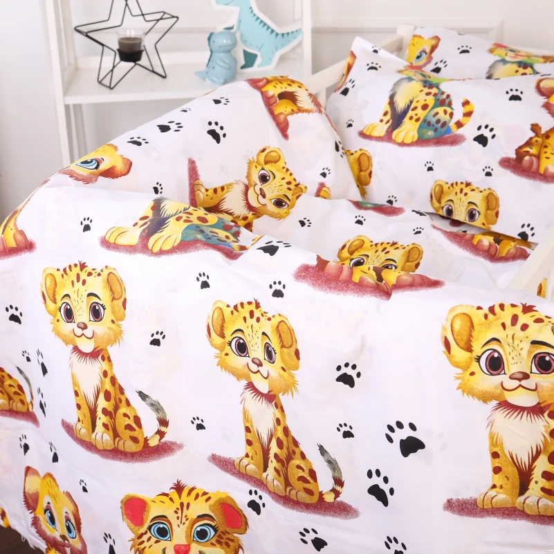 Комплект постільної білизни Бязь Kids Time 20-0034 King Tiger - 4