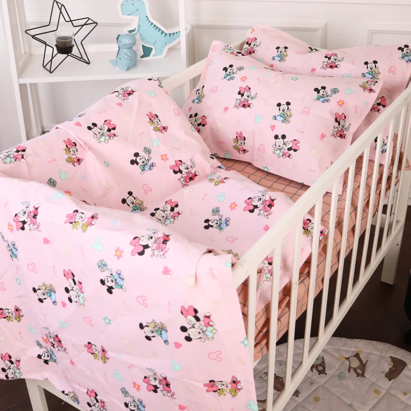 Комплект постільної білизни Бязь Kids Time 20-0042 Pink Mikey Mouse