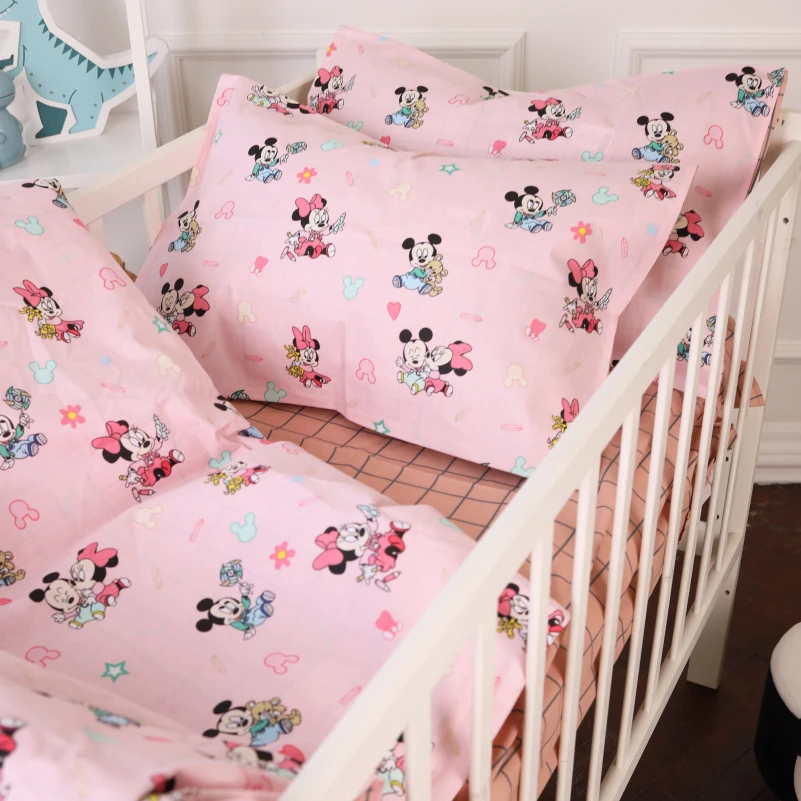 Комплект постільної білизни Бязь Kids Time 20-0042 Pink Mikey Mouse - 1