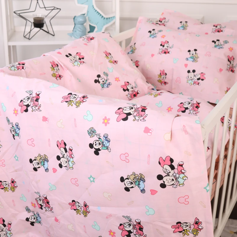 Комплект постільної білизни Бязь Kids Time 20-0042 Pink Mikey Mouse - 3