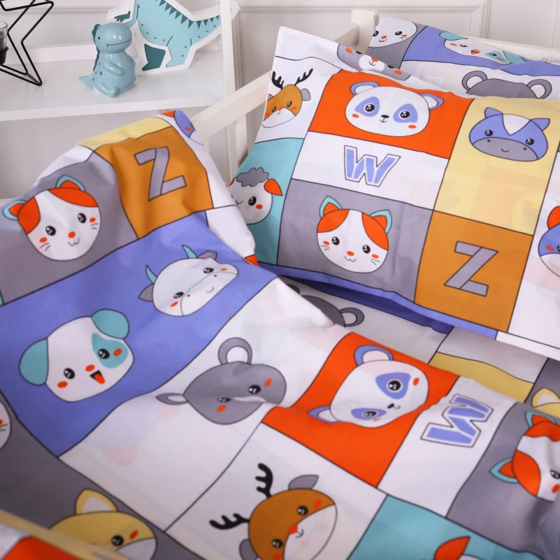 Комплект постільної білизни Бязь Kids Time 20-0039 Zoo alphabet - 1