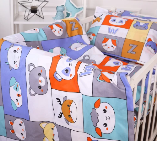 Підковдра Бязь 20-0039 Zoo alphabet
