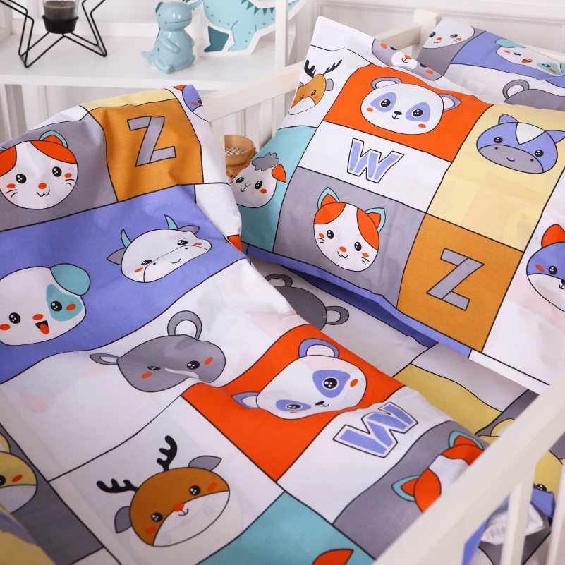 Комплект постільної білизни Бязь Kids Time 20-0039 Zoo alphabet - 4