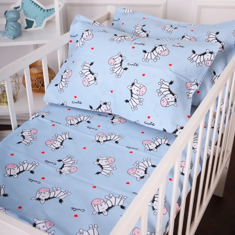 Комплект постільної білизни Бязь Kids Time 20-0037 Cute blue zebra - 7