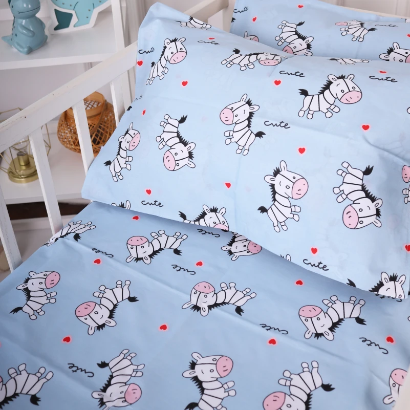 Комплект постільної білизни Бязь Kids Time 20-0037 Cute blue zebra - 6