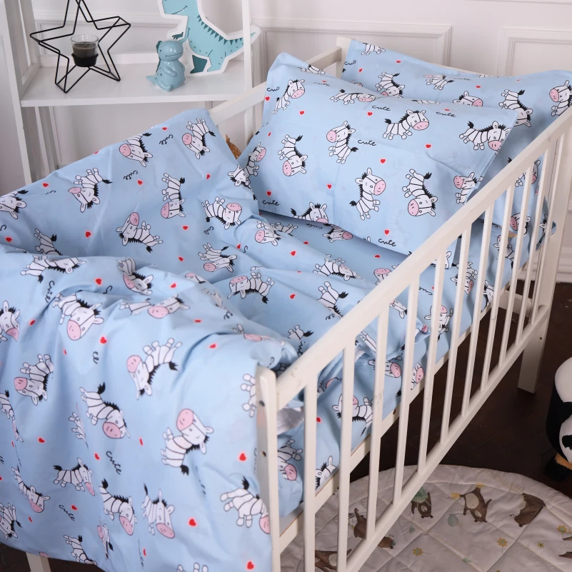 Комплект постільної білизни Бязь Kids Time 20-0037 Cute blue zebra - 5