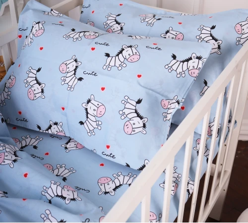 Комплект постільної білизни Бязь Kids Time 20-0037 Cute blue zebra - 2