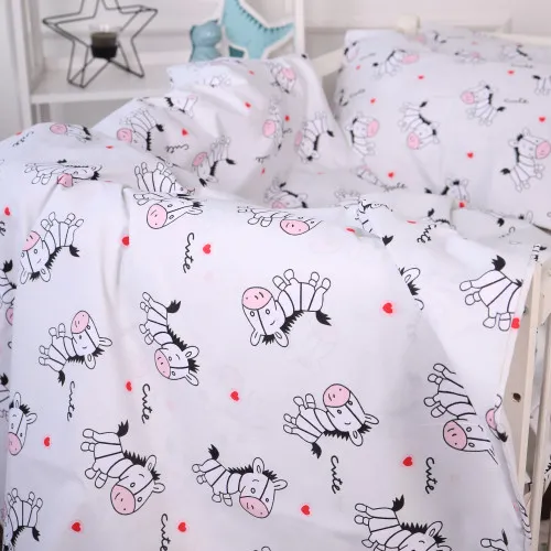 Підковдра Бязь Kids Time 20-0040 Cute white zebra