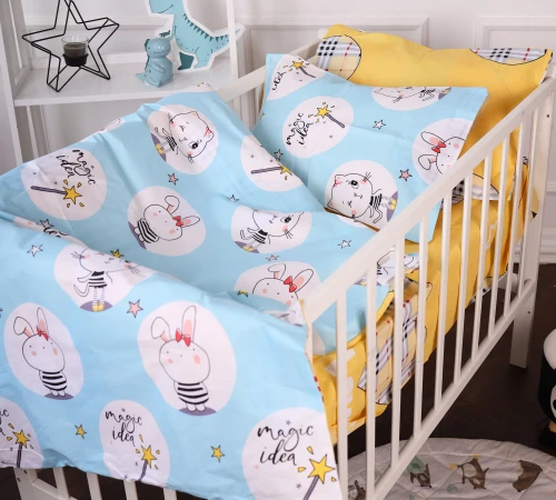 Підковдра Бязь 20-0044 Cats and bunnies - 2