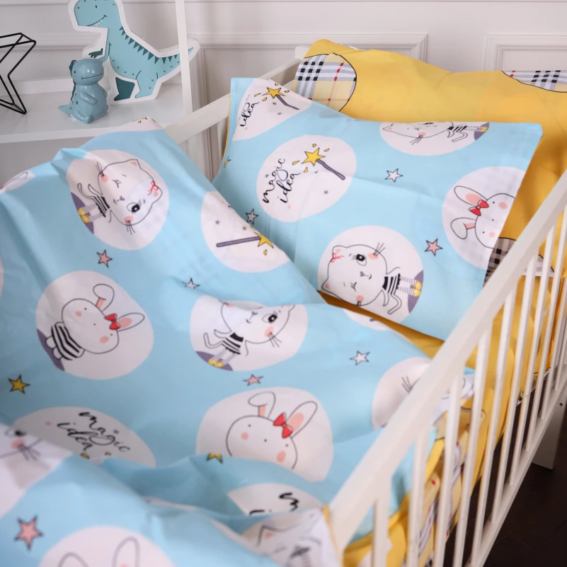 Комплект постільної білизни Бязь Kids Time 20-0044 Cats and bunnies - 1