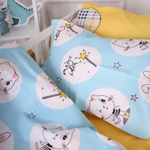 Підковдра Бязь Kids Time 20-0044 Cats and bunnies - 5
