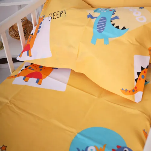 Простынь на резинке (бязь) Kids Time 20-0033 Good dinosaur - высота 10 см