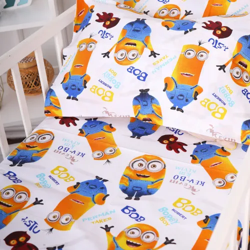 Простирадло на гумці (бязь) Kids Time 20-0036 Minions - висота 10 см