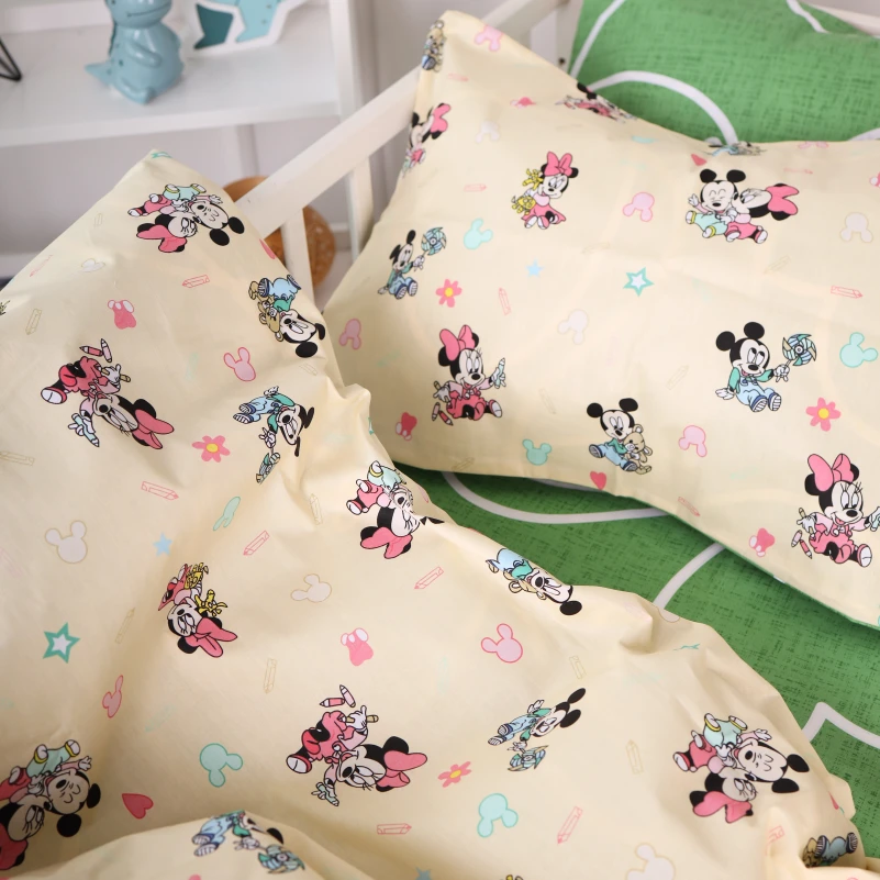 Комплект постільної білизни Бязь Kids Time 20-0043 Green Mikey Mouse - 3