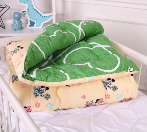 Одеяло антиаллергенное Kids Time 20-0043 Green Mikey Mouse бязь (зимнее)