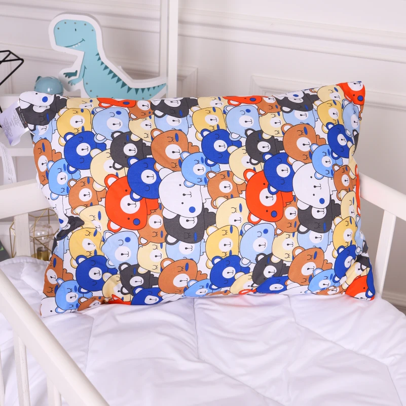 Подушка антиалергенна Kids Time 20-0032 Colored bears EcoSilk бязь