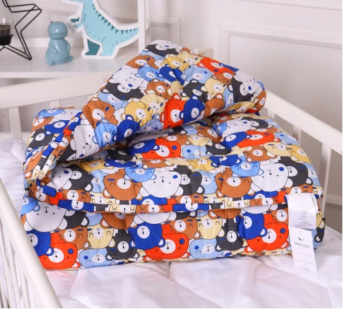 Одеяло антиаллергенное Kids Time 20-0032 Colored bears бязь (зимнее)