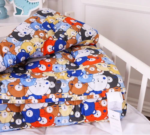 Одеяло антиаллергенное Kids Time 20-0032 Colored bears бязь (зимнее) - 2