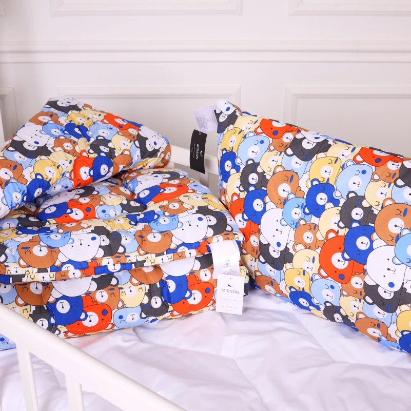 Подушка антиалергенна Kids Time 20-0032 Colored bears EcoSilk бязь - 3