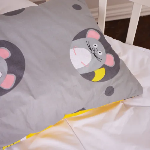 Подушка антиалергенна Kids Time 20-0029 Funny mice EcoSilk бязь - 4