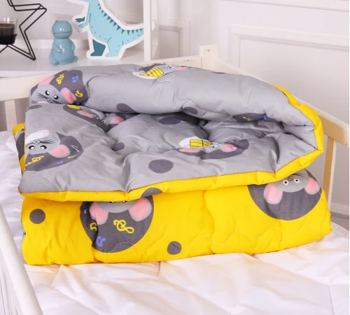 Одеяло антиаллергенное Kids Time 20-0029 Funny mice бязь (зимнее)