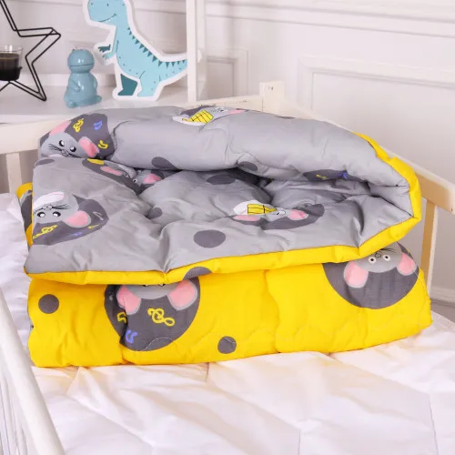 Ковдра антиалергенна Kids Time 20-0029 Funny mice бязь (зимова)