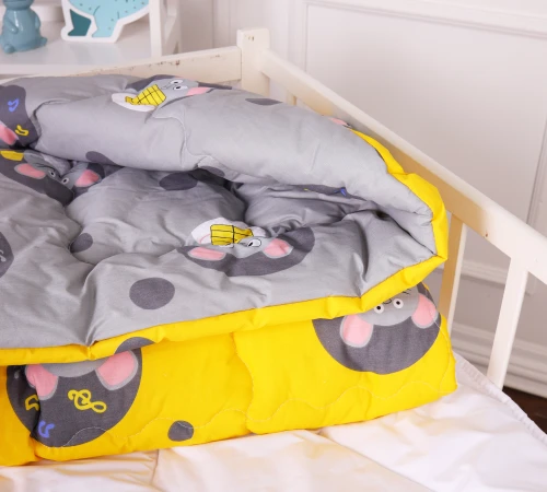 Одеяло антиаллергенное Kids Time 20-0029 Funny mice бязь (зимнее) - 2