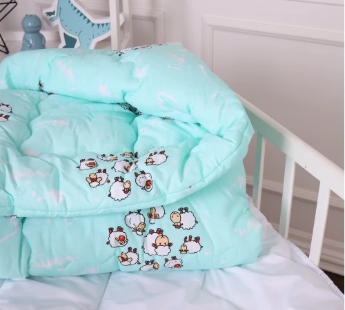 Одеяло антиаллергенное Kids Time 20-0030 Lambs бязь (зимнее) - 2