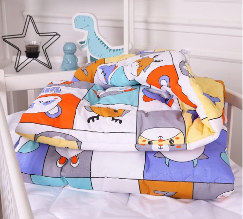 Одеяло антиаллергенное Kids Time 20-0039 Zoo alphabet бязь (зимнее)