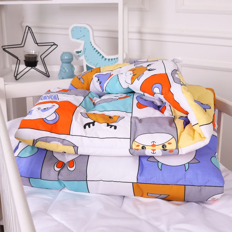 Одеяло антиаллергенное Kids Time 20-0039 Zoo alphabet EcoSilk бязь (зимнее)