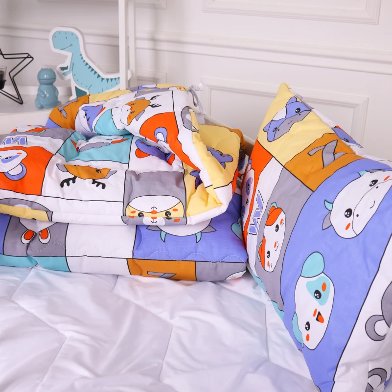 Одеяло антиаллергенное Kids Time 20-0039 Zoo alphabet EcoSilk бязь (зимнее) - 3