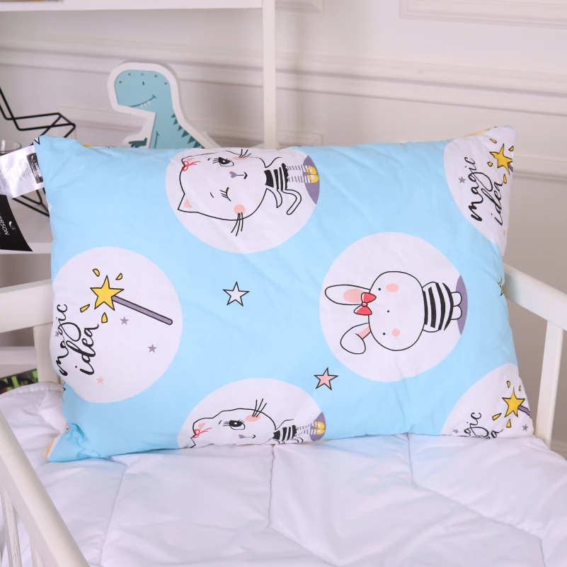 Подушка антиаллергенная Kids Time 20-0044 Cats and bunnies EcoSilk бязь