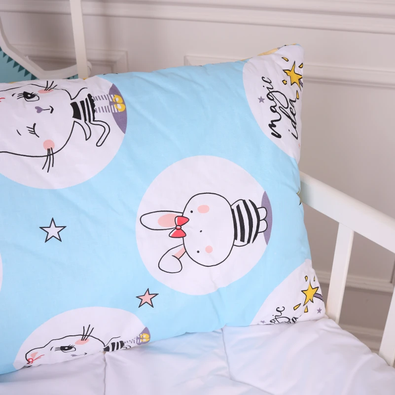 Подушка антиаллергенная Kids Time 20-0044 Cats and bunnies EcoSilk бязь - 2