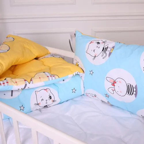 Набір антиалергенний зима Kids Time 20-0044 Cats and bunnies (Бавовна) - 2