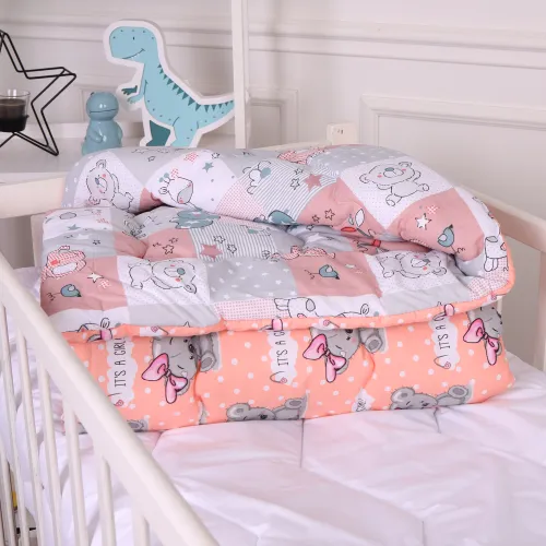 Ковдра антиалергенна Kids Time 20-0028 Little girl Teddy бязь (зимова) - 3