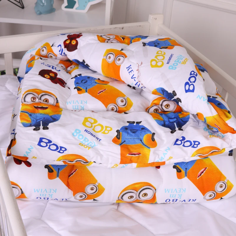 Одеяло антиаллергенное Kids Time 20-0036 Minions EcoSilk бязь (зимнее) - 2