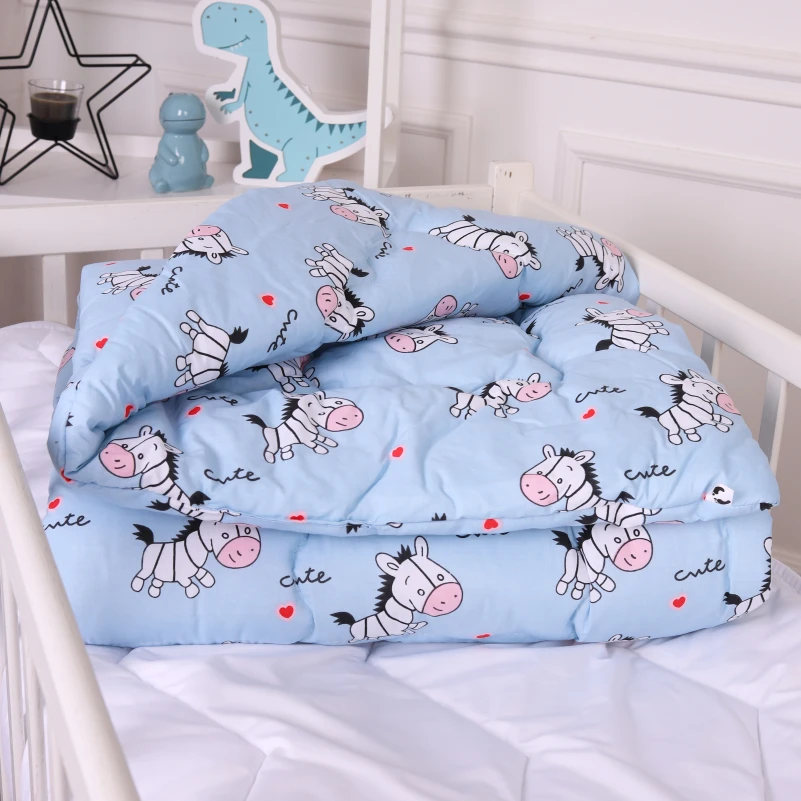 Одеяло антиаллергенное Kids Time 20-0037 Cute blue zebra EcoSilk бязь (зимнее) - 1