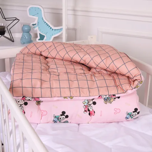 Ковдра антиалергенна Kids Time 20-0042 Pink Mikey Mouse бязь (зимова)