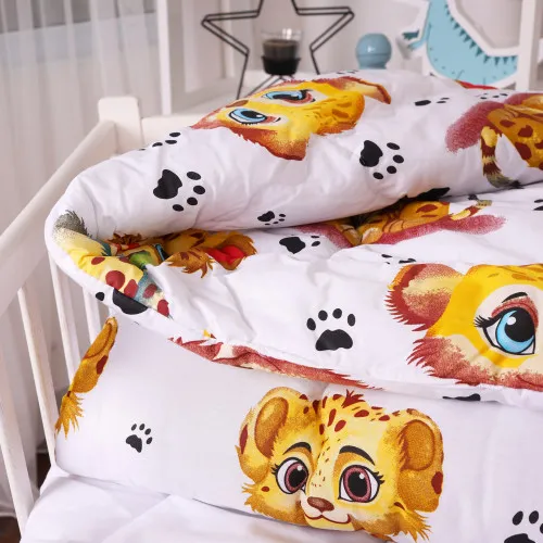 Ковдра антиалергенна Kids Time 20-0034 King Tiger бавовна бязь (зимова) - 2