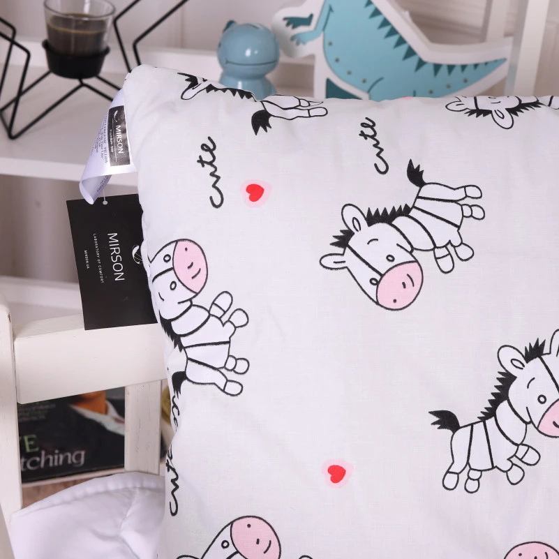 Подушка антиалергенна Kids Time 20-0040 Cute white zebra EcoSilk бязь - 2