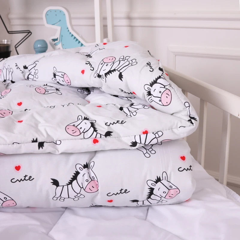 Одеяло антиаллергенное Kids Time 20-0040 Cute white zebra EcoSilk бязь (зимнее) - 1