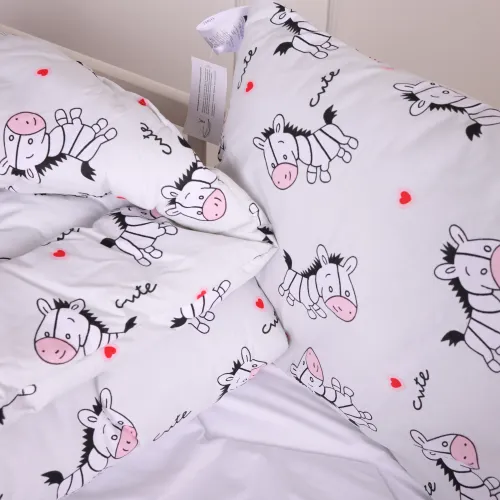 Подушка антиалергенна Kids Time 20-0040 Cute white zebra бязь - 4