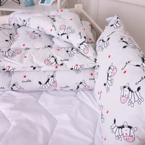Набір антиалергенний зима Kids Time 20-0040 Cute white zebra (Бавовна) - 5
