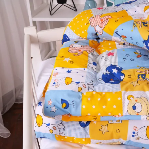 Одеяло антиаллергенное Kids Time 20-0038 Cute animals бязь (зимнее) - 2