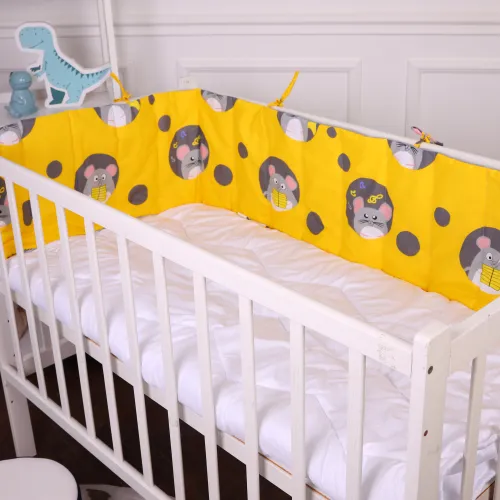 Суцільний борт в ліжечко Kids Time 20-0029 Funny mice - 3