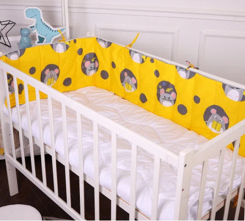 Сплошной борт в кроватку Kids Time 20-0029 Funny mice