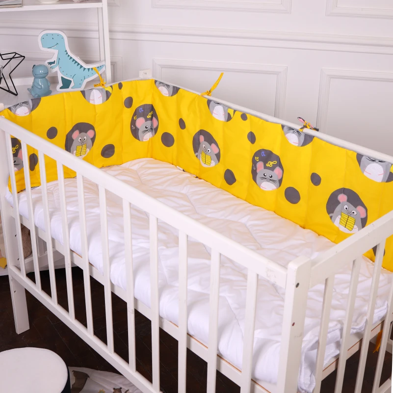 Сплошной борт в кроватку Kids Time 20-0029 Funny mice